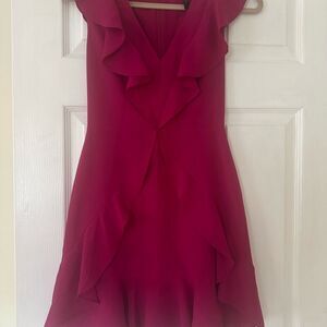 BCBGMaxAzria Fuchsia High Low Dress